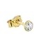 Produktbild NKlaus Einzel Ohrstecker echt Gold 585er 14 Karat 4,0mm Cubic Zirkonia Damen Herren Kinder 1748