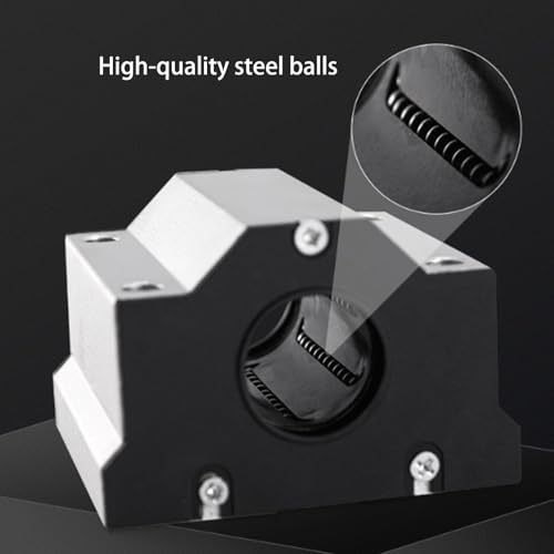 2Pcs SCS20UU Linear Slide Blocks with Dust-Proof Covers - Sealed Bearing Housing for 20mm Linear Rail, As Replacement Parts for CNC Machines and 3D Printers by Coavoo - Image 3