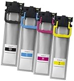 2 Jahre Garantie Printing Saver T9451-T9454 (T945) SCHWARZ (1) Cyan (1) Magenta (1) GELB (1) Tintenpatronen kompatibel für Epson Workforce Pro WF-C5210DW WF-C5215DW WF-C5290DW WF-C5710DWF WF-C5790DW WF-C5790DWF