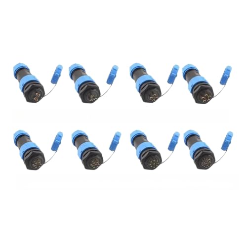 Conector de aviación SP21 impermeable IP68 de 7 pines con tuerca trasera 2