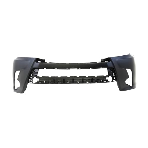 Image of FitParts Compatible with Toyota Highlander 2017-2019 Front Bumper Cover | Primed, Without Parking Sensor Holes, Hybrid, Ready to Paint, OEM 521190E937, TO1000427