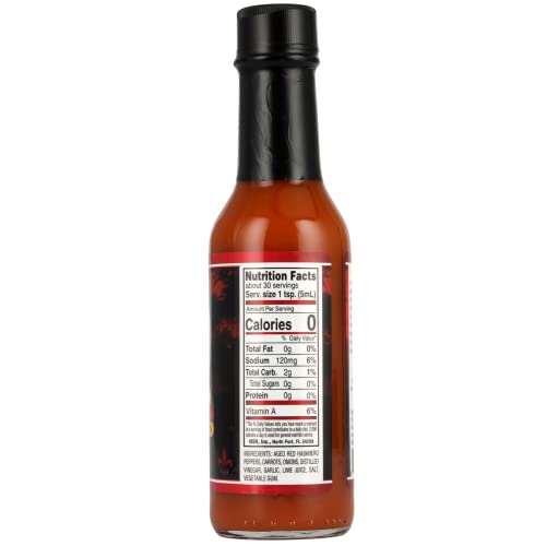 Hebert's Taste Of The Bayou, Smooth Habanero Hot Sauce, 5 Oz. Bottle, Great Flavor For A Medium Heat Pepper Sauce., Gluten Free, Sugar Free, Keto Friendly #TOP3