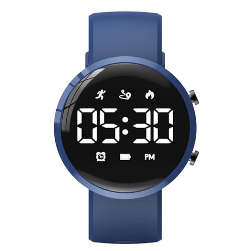 Kids Fitness Tracker Watch, Digital Steps Counter, Boys Girls Waterproof Wristwatch with Step Counting/Distance/Calories/Stopwatch/Alarm Clock, Great Xmas Gift for Children Teens (Deep blue) Kids Fitness Tracker Watch, Digital Steps Counter, Boys Girls Waterproof Wristwatch with Step Counting/Distance/Calories/Stopwatch/Alarm Clock, Great Xmas Gift for Children Teens (Deep blue)