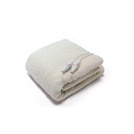 Ardes AR4AM22 Morpheo - Calentador de Cama de Matrimonio 100% Pura Lana, 150 x 160 cm, 2 Zonas de calefacción, Fabricado en Italia, Beige