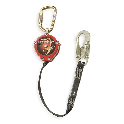 Honeywell PFL-2-Z7/9FT Miller Scorpion 9' Personal Fall Limiter with Steel Twist-Lock Carabiner