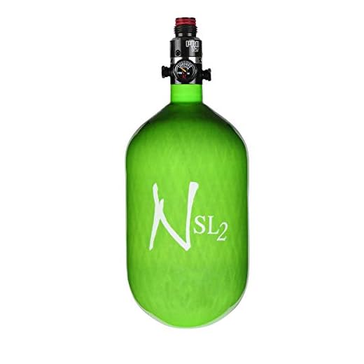 Ninja Carbon Fiber HPA Tank - 68/4500 SL2 - PRO V2 REG - Lime