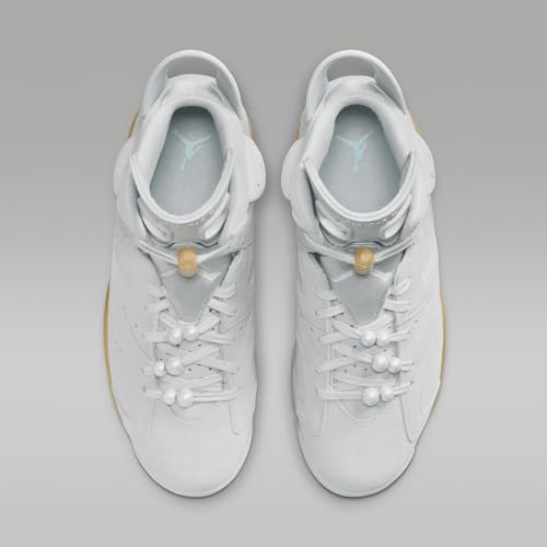 Air Jordan 6 Retro Pearl Women's Shoe (DQ4914-074, Pure Platinum/Metallic Gold/Coconut Milk) Size 84