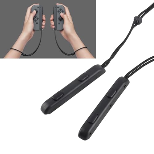 equlup Lot de 2 dragonnes pour manette de jeu, Dragonne pour console de jeu OLED, Dragonne Joy Con pratique et sûre Dragonne pour console de jeu OLED – vue 3