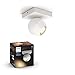 Produktbild Philips Hue White Amb. LED 1-er Spotleuchte Buckram, weiß, dimmbar, alle Weißschattierungen, steuerbar via App, kompatibel mit Amazon Alexa (Echo, Echo Dot)