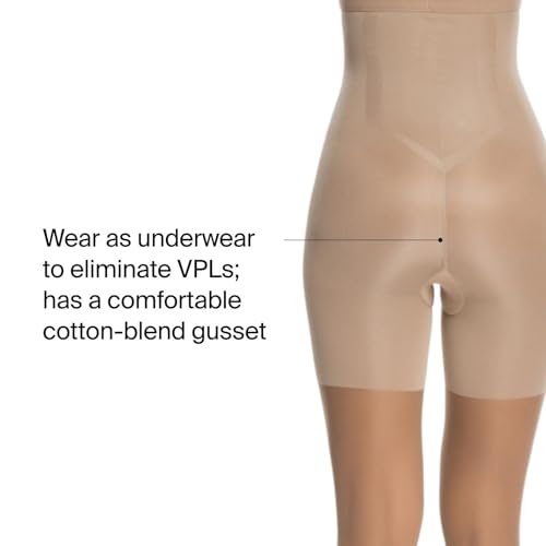Image of SPANX Original Shaping High-Waisted Footless Sheers - Core & Thigh Control - Footless Pantyhose - Use as Shapewear Underwear