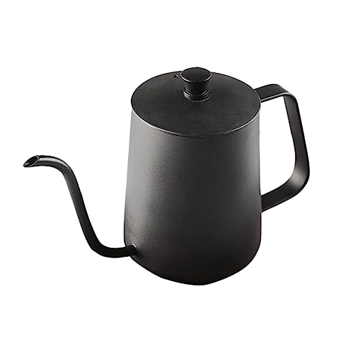 SOLUSTRE Vintage Coffee Pot Gooseneck Kettle for Home Office Brewing Ergonomic Design with Drip Spout Coffee Can
