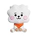 Aurora, 61367 BT21 Poupée Assise Baby RJ 20 cm Blanc et Orange