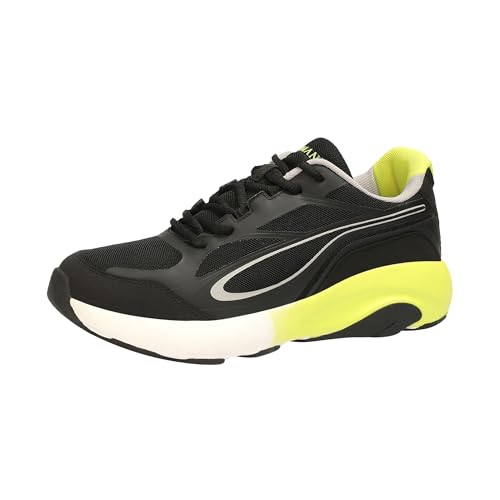 Image of Neeman's Urban Strive Sneakers for Men | Lightweight Breathable Mesh Casual Shoes with Dual Foam Cushioning & High Traction Sole | Lace Up Walking Shoes