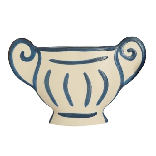 Vase de style grec en céramique YRYRYW objet d'art fait main colonne romaine