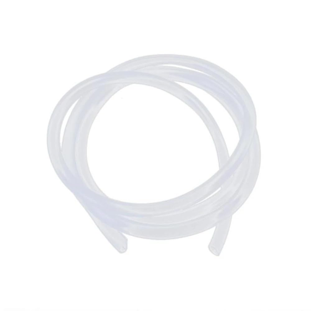 Gohapy One Color Soft Rubber Pipe 1 Piece Clear Capillary Tube Flexible, Transparent Food Grade Silicone Hose L 5M 10M For Laboratory(5Meters*1Mm*2Mm)