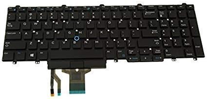 Laptop Internal Keyboard Without Frame Dell Latitude E5550 P/N N7CXW 0N7CXW