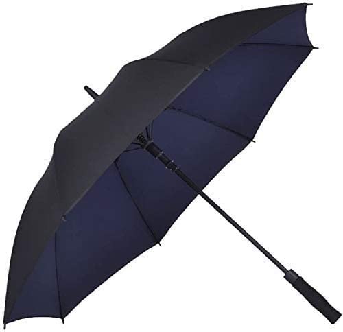 Parapluie pliable de golf double couche bleu de grande taille automatique