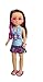 Nancy Tropicali, Bambola Mora con Occhiali, Meches e Vestiti Colorati, 42 cm, Multicolore, 700016732