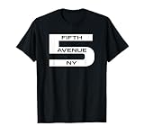 New York Cinquième Avenue Numéro Cinq Street Road NYC Manhattan T-Shirt