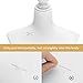 Bonnlo Female Dress Form Pinnable Mannequin Body Torso with Wooden Tripod Base Stand (White, 2-4)