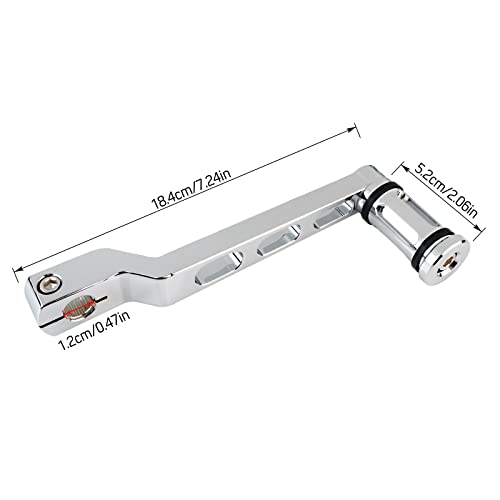 Donpida Motorcycle Heel Toe Gear Shift Lever Gear Pedals Shift Arms Compatible With Harley Fl Softail Touring Electra Glide Road King Road Flhx Street Tri Trikes Shifter Levers (Chrome) #TOP3