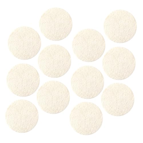 Healvian 12pcs Exfoliating Loofah Face Pads Natural Facial Cleansing Sponges for Deep Clean Reusable and Washable Makeup for Smooth Skin for Daily Skincare