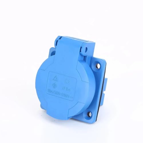 Socket de cable IP44 2P+E 16A conector impermeable para extensiones de 220V 6