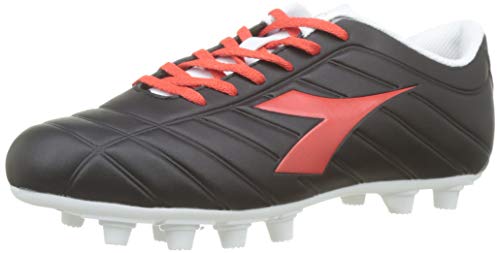 Diadora PICHICHI MDPU, Botas de fútbol para Hombre, Negro (Nero/Rosso GRANATINA/Bianco C7878),...