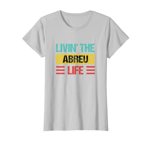 Abreu Name T-Shirt, Women, Silver Grey, 3X-Large