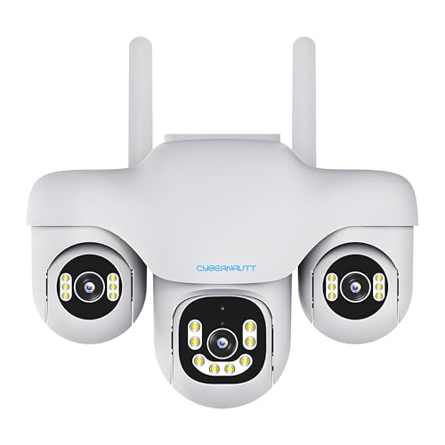 Image of XUGA Cybernautt Series Z18C 18MP 3Lens Wireless Outdoor CCTV Camera | Three-Side View, Night Vision, Motion Detection, WiFi Surveillance, Home & Outdoor Safety