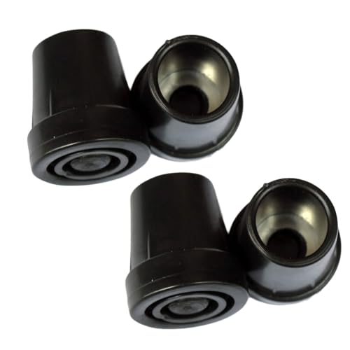 Fcnjsao 4Pcs Nonslip Foot Covers Trekking Poles Cane Tip Protector Walking Stick Pad Buffers Replacement Hikes Protector Caps Tip