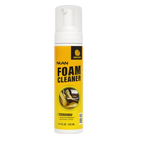NUAN Foam Cleaner, Multi-Purpose Car Interior Cleaner, Lemon Scent, 8.4 FL OZ, 250 ML (1)