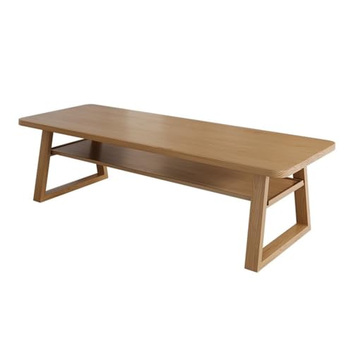 XHURWDZ643KM Escritorio Moderno de Madera, Mesa de conferencias Rectangular, Mesa de Comedor con estantes extraíbles for el hogar, la Oficina y la Sala de Estar.(S)