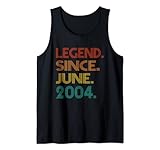 legend since june 2004 tee vintage 2004 anniversary birthday canotta