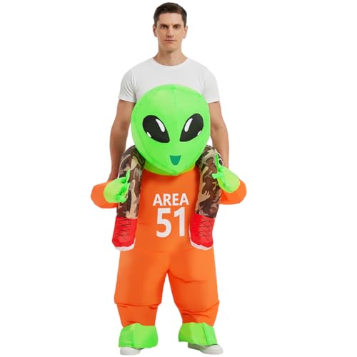 Goosh Inflatables Costume For Adults Alien Costume Men Women Funny Blow Up Halloween Costume For Halloween Costume For Fancy Dress Cosplay thumb #3