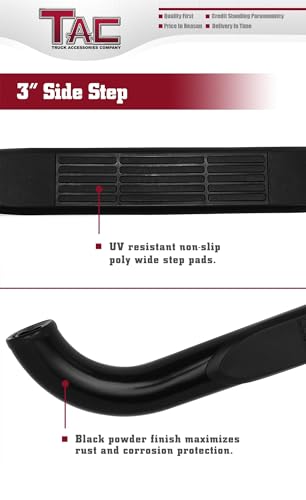 Estribos laterales negros para Chevy Colorado GMC Canyon 2004-2012 miniatura 4
