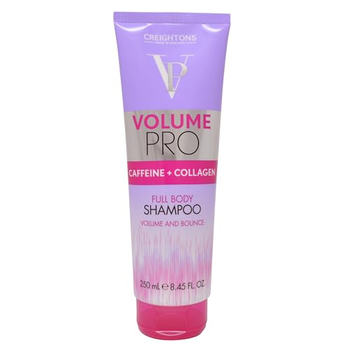 Creightons Volume Pro Shampoo 250ml - Volumising Caffeine & Collagen Shampoo for Fuller Thicker Looking Hair Root Lift Shine Enhancing Lightweight Formula for All Hair Types