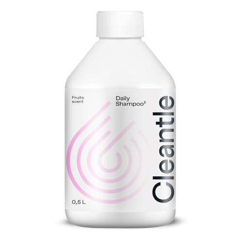 Cleantle Daily Shampoo – pH Neutral Car Wash Soap | Highly Concentrated, Biodegradable Formula | No SLES/SLS, No Waxes or Polymers | Great Glide, Long Dwell Time, Quick Rinse | Fruity Scent – 500ml