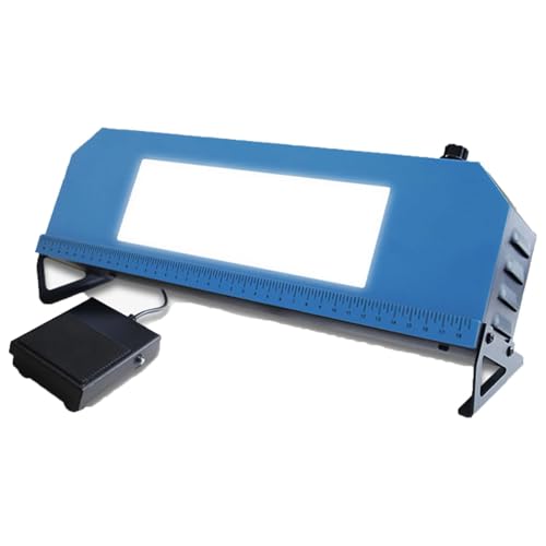 DOJBK NDT Non-Destructive Testing Film Viewer, Industrial LED Film Viewer, Stepless Dimming, with Foot Switch, Max Luminance 330000Lux(120000cd/mm²)±5%, Window Size 220×70mm