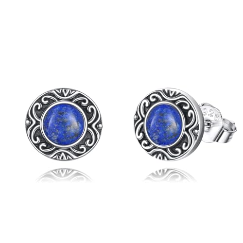 Pierre de lune boucles d'oreilles argent 925 cadeau idéal femme