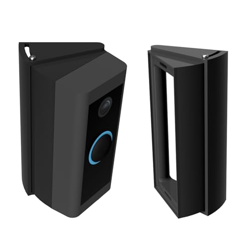Mars Outpost Angle Mounting Bracket Wedge 20-45 Degrees for Video Doorbell Wired Adjustable in 5 Degree Steps Sturdy Flush Fit Tilt Corner Left/Right Mount Camera Doorbell Holder Kit Made in UK