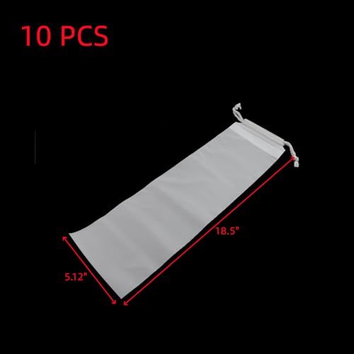 Oedema 10Pcs Umbrella Bags Disposable Replacement Translucent Umbrella Storage Bag Waterproof & Dustproof Umbrella Sleeves Reusable with Drawstring for Wet Umbrella