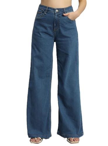Image of ADBUCKS Flared Jeans for Women High Waisted Bell Bottom Trendy Stretchy Flare Jeans