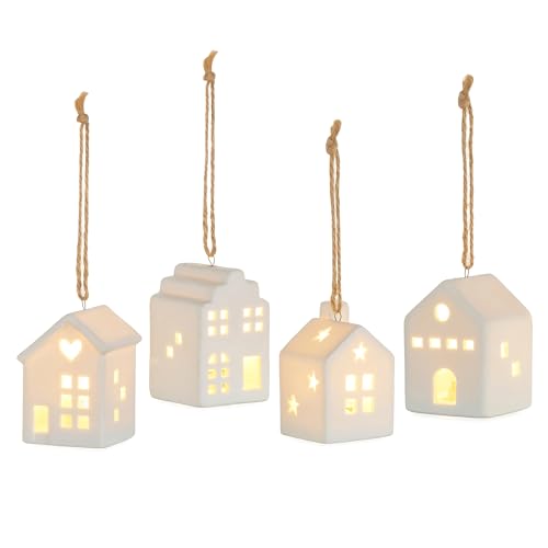 Staymoment Weihnachtsbaumschmuck Lichthäuser Anhänger Weihnachten:...