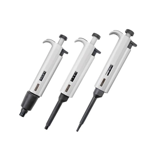Micropipeta laboratorio monocanal regulable 5-50ul pipeta plástico con pantalla