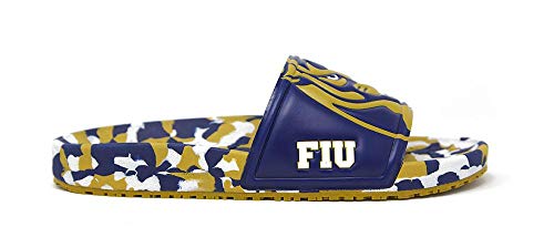 Hype Unisex Florida International University Slide Sandals - Gold & Blue4