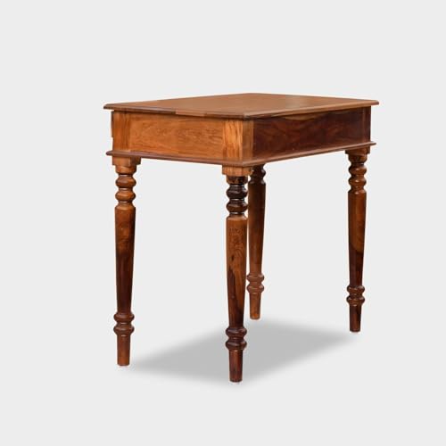 Image of Study Table with Chair for Students Study Desk Table Office Table for Work from Home Writing Office Desk Computer Desk (Honey Brown)