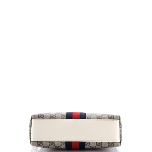 Pre-Loved Ophidia Dome Shoulder Bag GG Coated Canvas Small, White4