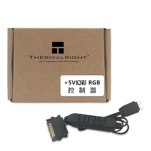 Thermalright Control de ventilador para ordenador A-RGB 5V, iluminación de 3 pines, interfaz de PC, alimentación SATA