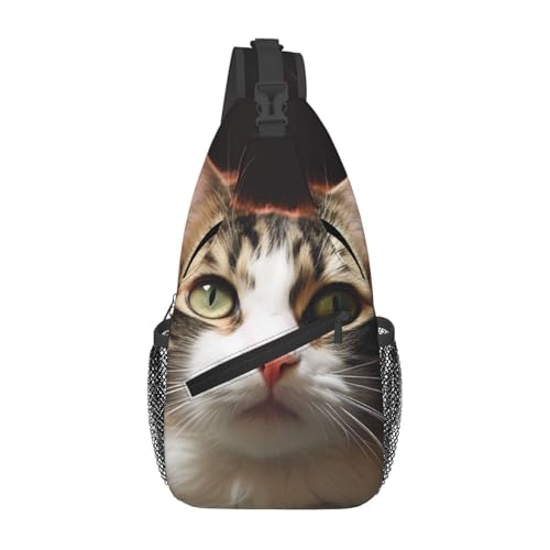 Mochila cruzada de pecho diagonal para senderismo miniatura 1